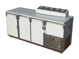 Refrigerator with Salad Counter